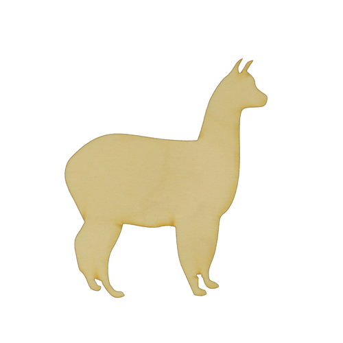 Alpaca Wood Cutout