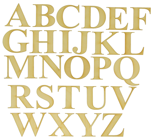 Wood Times New Roman Letters | Buy Wooden Letters