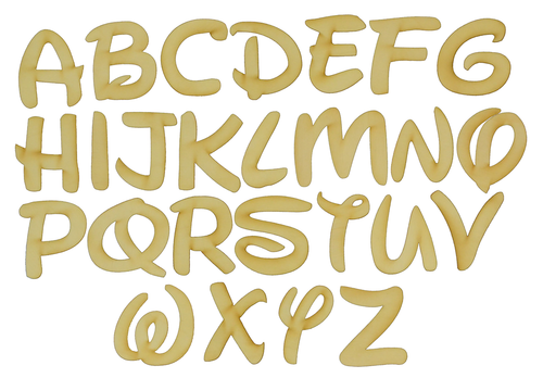 Waltograph Wood Letters in Various Sizes and Thicknesses