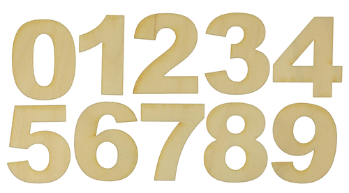 Custom Wood Numbers Unfinished Wooden Numbering Small to Large Sizes  Premium Wooden Numbers Single Laser Cut Wood Numbers 