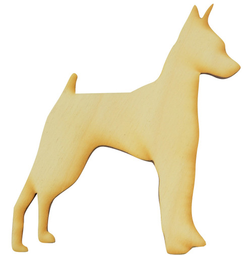 Standing Miniature Pinscher Wood Cutout