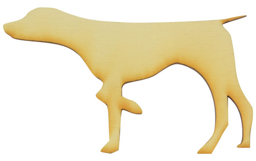 Standing Pointer Wood Cutout