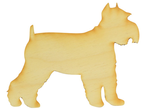 Standing Schnauzer Wood Cutout