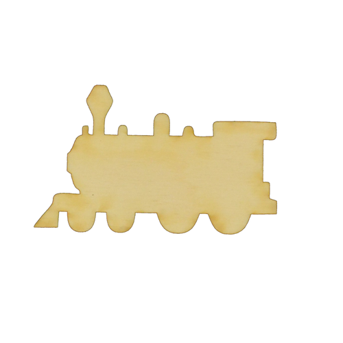 Locomotive wood cutout.