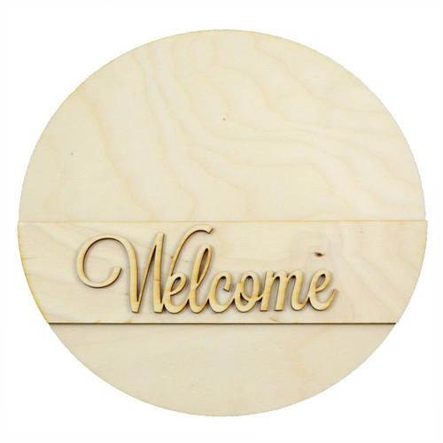 Welcome Disc Sign