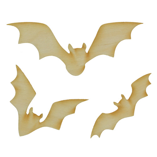 Flying Bats Wood Cutout