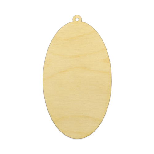 Oval Wood Ornament