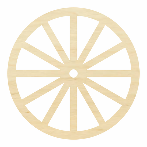 Wagon Wheel Wood Cutout