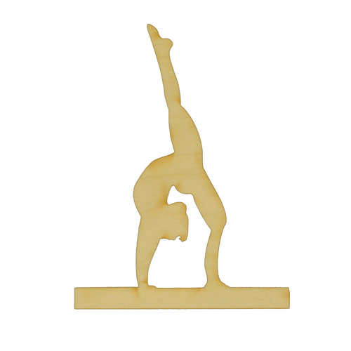 Gymnast Wood Cutout