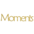 Moments word cutout in a print font.
