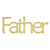 Wood Welded Word Father in Print Font