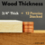 Wood Thickness Example