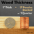 Wood Thickness Example