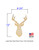 Large Deer Head Wood Cutout with Dimensions