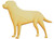 Standing Labrador Retriever Wood Cutout