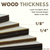 Wood Thickness Comparison