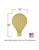 Jumbo Detailed Hot Air Balloon Wood Cutout with Dimensions