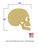 Jumbo Skull Profile Wooden Cutout with Dimensions