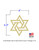 Small Modern Star of David with Dimensions