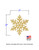 Medium Snowflake # 9 Wooden Cutout with Dimensions