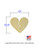 Large Broken Heart Wood Cutout with Dimensions