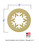 Small Snowflake Circle Wood Ornament with Dimensions