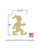 Jumbo Running Elf Wood Cutout with Dimensions