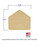 Large Detailed Envelope Open Wood Cutout with Dimensions