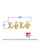 Jumbo XOXO Cursive Letters Wood Cutout with Dimensions