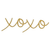 XOXO Cursive Word Thin Wood Cutout