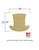 Jumbo Top Hat Wood Cutout with Dimensions