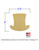Small Detailed Leprechaun Top Hat Wood Cutout with Dimensions