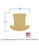 Large Detailed Leprechaun Top Hat Wood Cutout with Dimensions