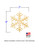 Medium Snowflake #14 Wood Cutout with Dimensions
