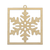 Framed Snowflake Wood Ornament