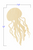 Large Jellyfish Wood Cutout