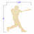 Medium Baseball Batter Wood Cutout