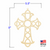 Medium Fretwork Cross Wood Cutout