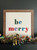 "Be Merry" Framed Sign Craft Kit - Finished, in Abril Fatface font