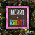 Example of Layers, "Merry & Bright" Framed Sign Craft Kit - Unfinished, in Highway Font