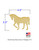 Small Horse Wood Cutout with Dimensions