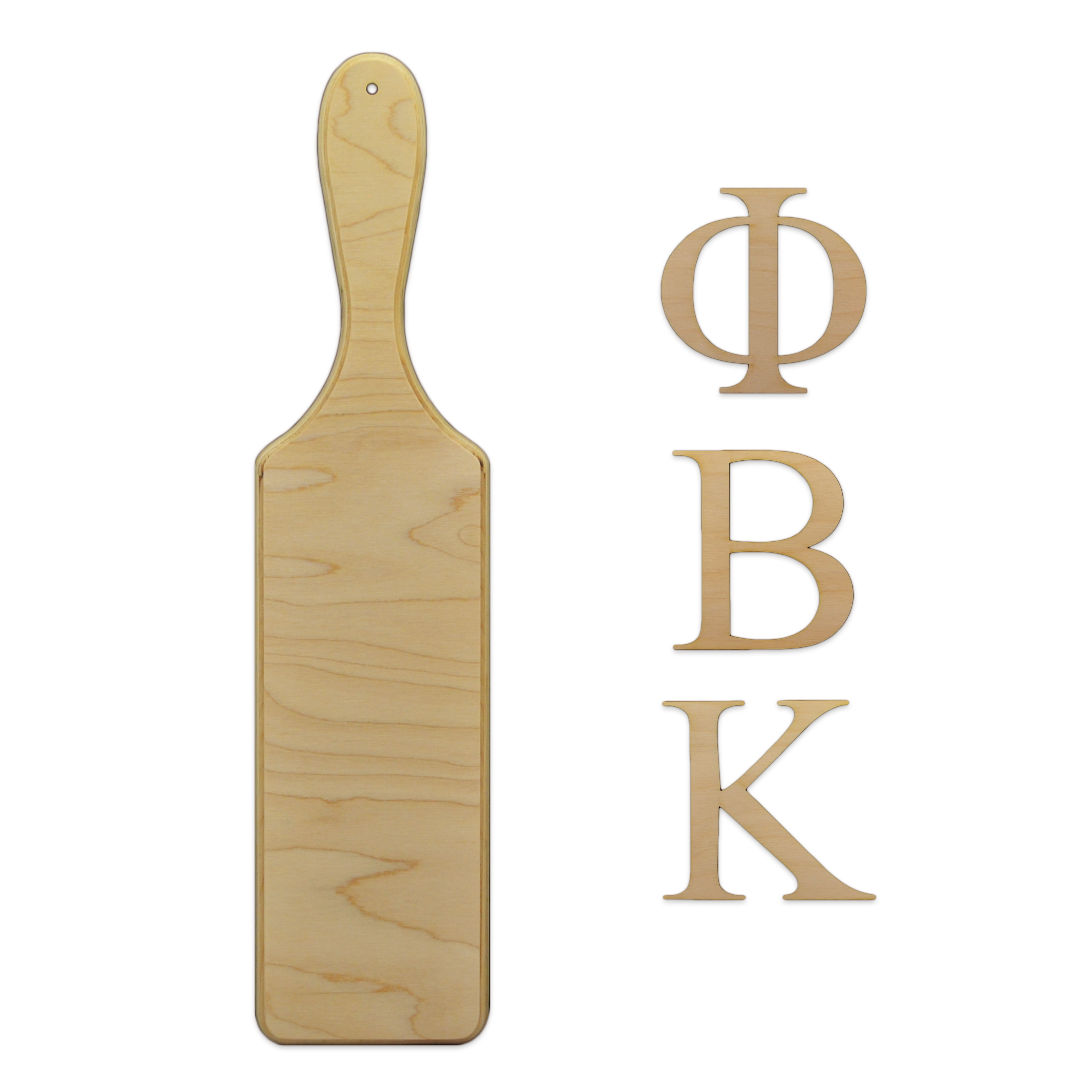 Round Fraternity Greek Paddle & Letter Kit - Fraternity - Phi Delta Theta - u03a6u0394u0398 Letter 1 inch Tall