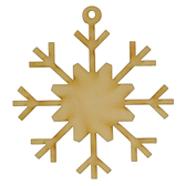 Snowflake Wood Ornament