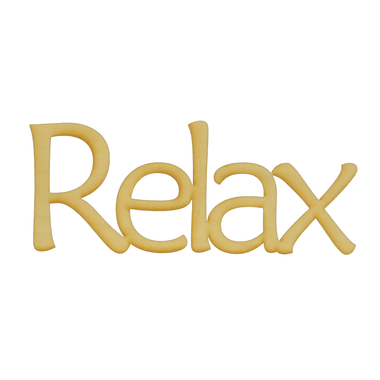 relax word ornament