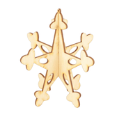 3D Wood Snowflake Ornament