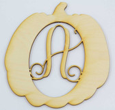 Pumpkin Framed Monogram in the Vine Font