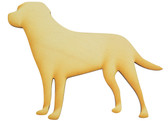 Standing Labrador Retriever Wood Cutout