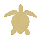 Sea turtle wood cutout.