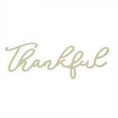 Thankful Word Wood Cutout