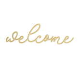 Welcome Wood Cutout